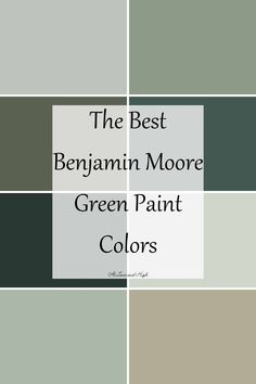 the best benjamin moore green paint colors