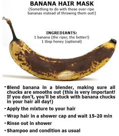 Remedies For Damaged Hair, Hair Repair Diy, Hair Masks For Dry Damaged Hair, Banana Mask, Homemade Hair Treatments, Hair Nutrients, Fruit Smoothie Recipes Healthy