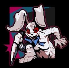 an image of a rabbit holding a knife