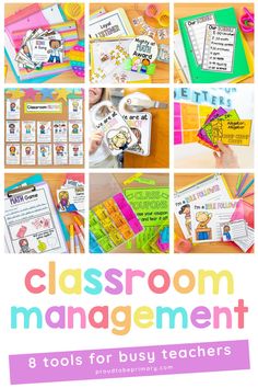 classroom management and tools for busy teachers that are easy to use with the teacher's guide