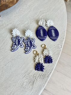 Lightweight and fun statement earrings! Crafted using premium polymer clay and hypoallergenic findings. Fashionable Comfort! Horned Frogs, Game Day, Statement Earrings, Jewelry Earrings Dangle, Jewelry Gifts, Dangle Drop Earrings, Polymer Clay, Dangle Earrings, Jewelry Earrings