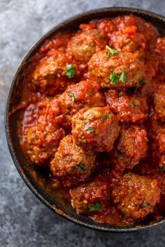 #foodie, #recipes, #cooking, #food inspiration Meatballs Italian, Oven Baked Meatballs, Stomach Rumbling, Hangover Food, Easy Marinara Sauce, Meatball Dinner