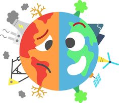 an image of the earth with different faces