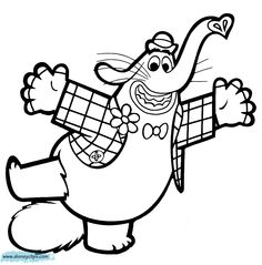 an image of cartoon character coloring pages