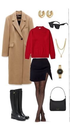 Um look estiloso e quentinho Winter Fashion Outfits Casual, Rock Outfit, Paris Mode, Autumn Outfit, Lookbook Outfits, Fall Winter Outfits