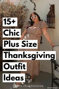 15+ Classy & Casual Plus Size Thanksgiving Outfits for Women 2024. Looking for the perfect plus size Thanksgiving outfit ideas? Our women’s fashion guide what to wear for Thanksgiving dinner. From skirts and dresses to jeans and maternity options, we have plus size Thanksgiving outfits that suit any style. Whether you’re after a casual, cozy, comfy, or classy vibe, we’ve got the best plus size Thanksgiving women’s outfits for you. Thanksgiving outfits black woman, fall outfits, fall style. Fall Style 2024 Plus Size, Brown Plus Size Outfit, Family Photo Outfits Plus Size Mom, Fall Plus Size Outfits Casual, Fall Outfits For Plus Size Women, Plus Size Dressy Outfits, Plus Size Fall Outfits Big Stomach, Plus Size Thanksgiving Outfit Ideas, Plus Size Thanksgiving Outfit