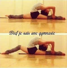 a man is doing a yoga pose on the floor with his hands behind his head