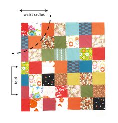 an image of a patchwork quilt size guide