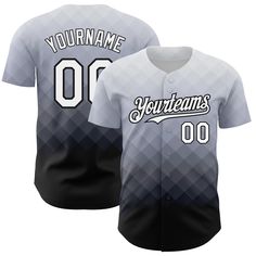 a baseball jersey with the name and number on it, that reads yournames