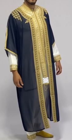 Moroccan Men's Wedding Jabador - Traditional 3-Piece Ensemble Elevate your wedding day with our exquisite Moroccan jabador, a traditional three-piece ensemble designed to bring timeless elegance and cultural richness to your special occasion. Perfect for grooms and guests alike, this jabador reflects the beauty of Moroccan heritage. **Product Details - **Jabador (Long Coat   - Elegant, long coat with intricate embroidery and detailed craftsmanship. Made from luxurious fabrics such as silk, satin Royal Ceremonial Eid Sets, Royal Ceremonial Sets For Eid, Kaftan For Wedding, Kaftan For Men, Moroccan Slippers, Coat Elegant, Moroccan Kaftan, Moroccan Wedding, Cotton Kaftan