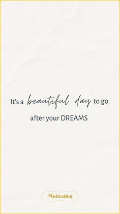 Quote - It's a beautiful day to go after your dreams // Believe in yourself | powerful quotes to give you strength | find your inner wisdom | reassuring quotes | daily gratitude | live life to your fullest potential | love yourself first | quotes to read when you're feeling down | short inspirational quotes | self care | simple quotes about life self care and self love Deep Self Love Quotes, Love Quotes Short Instagram, Self Love Quotes Short Instagram, Self Love Quotes Short Aesthetic, Aesthetic Quotes About Life, Love Yourself First Quotes, Making Yourself A Priority, Wallpaper Self Love, Self Love Wallpaper