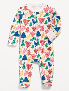 crew neck long sleeves fold-over mittens reversible two-way zipper sewn-in feet all-over print snug fit through bodymachine wash according to the care instruction label Infant Pajamas, Navy Christmas, Baby Pajamas, Family Pajamas, Family Maternity, 2 Way, Future Baby, Baby Fever, Kid Stuff