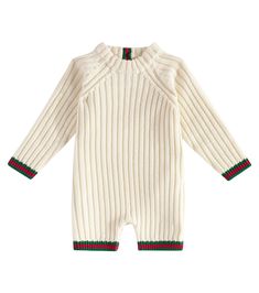 Baby wool onesie in multicoloured - Gucci Kids | Mytheresa Void State, Kids News, Gucci Kids, Baby Changing Bags, Baby Changing, Baby Boy Shoes, Fall Kids, Boy Fashion, Baby Shop