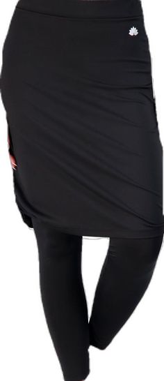 Ankle Tie Side Snoga - Black – Snoga Athletics Black Elastane Bottoms With Side Slits, Black Pencil Skirt With Side Slits, Versatile Pencil Skirt With Elastic Waistband, Stretch Black Tie-side Bottoms, Black Stretch Tie-side Bottoms, Knee-length Bottoms With Side Slits For Summer, Knee-length Drawstring Solid Bottoms, Knee-length Solid Bottoms With Drawstring, Casual Knee-length Bottoms With Side Slits