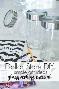 dollar store diy simple gift ideas for glass decor