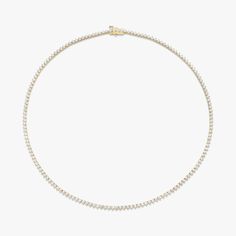 Our Tennis Necklace is a signature take on classic design. Shop fine jewelry necklaces featuring lab grown diamonds. Rings Everyday, Jewellery Showroom, Diamond Tennis Necklace, Bespoke Rings, Modern Engagement Rings, Tennis Necklace, Accessories Jewelry Necklace, Fine Jewellery Necklace, Diamond Sizes