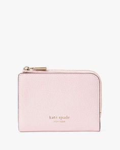 Wristlet Wallet Aesthetic, Cheap Kate Spade Wallets With Interior Card Slots, Cute Wallets For Women, Pretty Wallet, Light Pink Wallet, Small Wallets For Women, Wallet Keychain, Xmas Wishlist, Womens Wallets