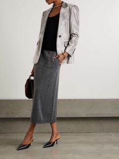 BRUNELLO CUCINELLI Cotton-blend velvet blazer | NET-A-PORTER Brunello Cucinelli, Denim Dress, Accessories Design, Blazer Jacket