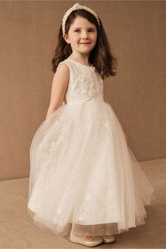 Jessie Dress - BHLDN Bridal Party Flowers, Boho Flower Girl, Holy Communion Dresses, Full Tulle Skirt, Beautiful Bridesmaid Dresses, Ivory Flower Girl Dresses, Toddler Flower Girl Dresses, Anthropologie Wedding, Infant Flower Girl Dress