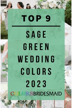 the top sage green wedding colors for brides and grooms to choose from on their wedding day