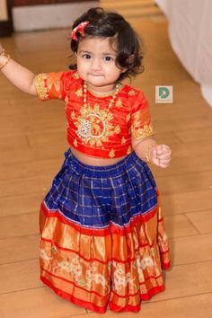 Gold Beads Chain, Kids Indian Wear, Kids Wear Girls, Kids Lehenga