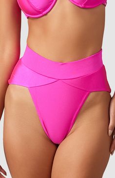 MBM Swim's super flattering, waist-snatching, leg-lengthening bikini bottom. Cheeky bottoms - Most flattering cut to accentuate your bottom Double lined Thick elastic waistband - Cinches in the waist for maximum tummy control and hourglass figure High cut at legs - Elongates the legs Imported Nordstrom Store, Anniversary Sale, High Cut, Swimming, Nordstrom, Size Medium, Elastic