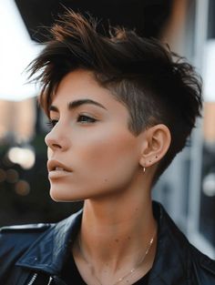 35 Flattering Wolf Cut: A Style Guide for Every Woman Tomboy Haircut, Pixie Haircut Styles, Short Choppy Haircuts, Choppy Haircuts, Fireplace Designs, Tapered Haircut, Haircut Styles, Trendy Short Haircuts, Haircuts For Long Hair