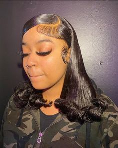 Early 2000s Hairstyles Black Women, 2000s Hairstyles Black Women, Straightening Natural Hair, Sleek Ponytail Hairstyles, Black Ponytail Hairstyles, Hair Twist Styles, Dope Hairstyles, African Braids Hairstyles, Front Lace Wigs Human Hair