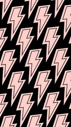 a black and pink pattern with white lightning boltes on the bottom right side, in an abstract manner