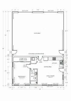 the floor plan for a two bedroom, one bathroom apartment with an attached living area