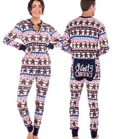 Sweet Cheeks Adult Christmas Onesie Flapjack Pajamas Ideas, Onesie Pajamas Women, Kids Christmas Pjs, Adult Onesies, Family Matching Pjs, Best Pjs, Adult Onesie Pajamas, Easter Pajamas, Kids Onesies