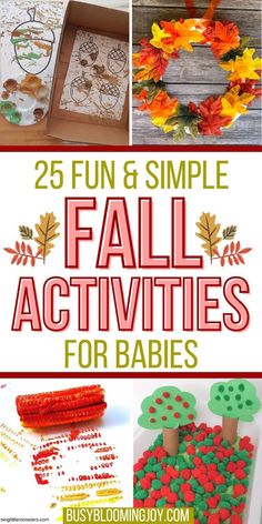 25 fun and simple fall activities for babies to do with the kids in their home