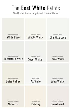 the best white paint colors for your home