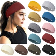 PRICES MAY VARY. 【Stylish and Comfortable】AKTVSHOW headbands for women are the perfect combination of fashion and function. With the carefully selected colors and classic tapper design, these hair bands for women's hair are sure to be a hit with anyone who loves fashion and fitness. Our 4'' wide headbands for women non slip are designed to keep you looking great and feeling comfortable during any activity. 【12-PCS Value Pack Headband in Vibrant Colors】The women headbands for hair nicely match wi Running Hairstyles, Headbands For Short Hair, Sweat Headbands, Morning Makeup, Running Headbands, Workout Hairstyles, Workout Headband, Sports Headbands, Cute Headbands