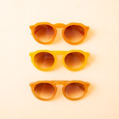 Fun in the sun just got better with our adorable Sloane Sunglasses in the shade Orange! Available in three different colors, these round sunnies add a touch of style with their brown hue! Orange Glasses, Sunglass Collection, Fun In The Sun, Sunglasses & Glasses, The Shade, Lemon Yellow, Get Well, Cognac, Sunnies