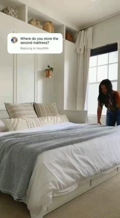 @ xomyhome This IKEA daybed is such a great way to save space in a smaller home. Can be converted into a king size bed for when you have guest over. Who else loves this Ikea Daybed, Ikea Playroom, Ikea Closet, Closet Ideas, A King, Small Home, King Size Bed, Daybed, Ways To Save