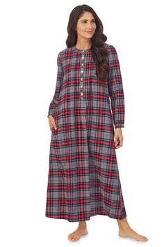 Sweet & Simple Grey Plaid Flannel Gown – Lanz of Salzburg Modest Clothing Women, Flannel Nightgown, Diy Wardrobe, Linen Fashion, Clothing Sites, Grey Plaid, Long Sleeve Flannel, Cozy Flannel, Salzburg