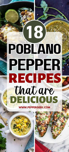 Got poblano peppers? Try one of these delicious recipes to use up your peppers. From stuffed peppers to pepper soup, these poblano pepper recipes are delicious and satisfying. Pablano Pepper Recipe With Ground Beef, Pablo Peppers Recipes, Pablona Peppers, Pablano Pepper Soup Recipe, Plobanos Peppers Recipes, Recipes Using Poblano Peppers, Roasted Poblano Pepper Recipes, Plabano Pepper Recipe, Recipes With Poblano Peppers