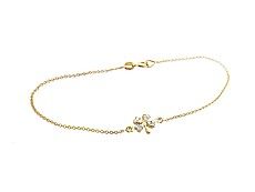 Jennifer Meyer Mini Diamond Clover Bracelet - Yellow Gold  $675.00 Symbols Of Luck, Clover Bracelet, Diamond Tennis Necklace, Necklaces And Bracelets, Tennis Necklace, Gold Collection, Gold Bracelet, Tennis