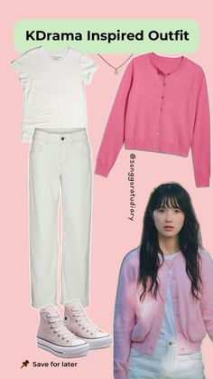 Kim Hye Yoon Lovely Runner Korean Drama Outfit Kembali ke Kampus / College OOTD Kim Hye Yoon Outfit, Korean Cardigan Outfits, Therapist Outfit, Drama Outfit, College Ootd, Short Girl Outfits, Korean Style Outfits, Kim Hye Yoon, Runners Outfit