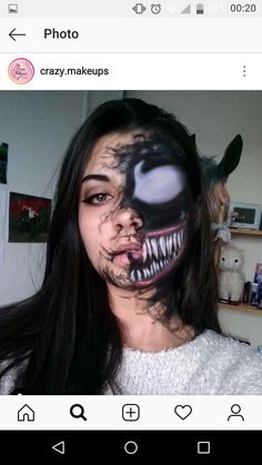 Unique Lipstick Colors, Venom Cosplay, Makeup Ideas For Halloween, Halloween Makeup Look, Mascara Primer, 2019 Makeup