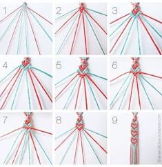 step by step instructions on how to tie an ornament