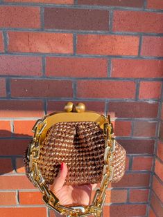 Handmade Design Leather Shoulder Bag Gold Closure Evening - Etsy Trendy Handmade Gold Shoulder Bag, Elegant Brown Crochet Bag With Woven Leather, Handmade Brown Shoulder Bag For Evening, Evening Handmade Brown Shoulder Bag, Evening Brown Handmade Shoulder Bag, Handmade Brown Clutch Evening Bag, Gold Crochet Bag For Everyday Chic Style, Chic Gold Crochet Bag For Everyday, Evening Handwoven Brown Bag