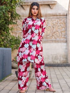 Introducing our stunning "gorgeous maroon floral printed cotton top palazzo co-ord set"! Made from high-quality maroon cotton material, this set features intricate floral printed work that adds a touch of elegance and charm. The set includes a matching color cotton palazzo with the same floral printed work for a coordinated look that is sure to turn heads.
This maroon co-ord top palazzo set is its versatility. Perfect for wearing to festivals, events, or even in an office setting, this set can b Engagement Gown, Lehenga Crop Top, Lehenga Choli Wedding, Floral Lehenga, Party Wear Lehenga Choli, Reception Gown, Bollywood Lehenga, Cocktail Wear, Office Setting