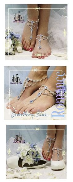 something blue wedding fashion: barefoot sandals, wedding shoes wedding, foot jewelry, beach wedding, bridal "PIN this pretty for later!’ Adjustable Silver Barefoot Sandals For Wedding, Elegant Silver Barefoot Sandals For Party, Silver Toe Ring Barefoot Sandals For Destination Wedding, Adjustable Silver Barefoot Sandals For Destination Wedding, Elegant Silver Toe Ring Barefoot Sandals, Blue Summer Wedding Jewelry, Silver Toe Ring Jewelry For Destination Wedding, Elegant Silver Jewelry For Destination Wedding, Silver Toe Ring Barefoot Sandals With Rhinestones