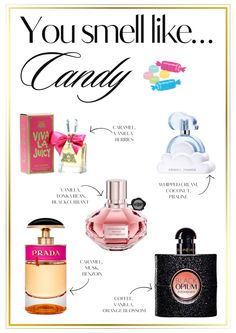 Perfumes that will have people saying you smell like candy 🍭   Sweet perfume, candy perfume, gourmand perfume, caramel perfume, vanilla perfume, fruity perfume, best sweet perfume, long-lasting sweet perfume, perfumes that smell like candy, best gourmand perfume  Follow my shop @TamBeStyling on the @shop.LTK app to shop this post and get my exclusive app-only content!  #liketkit #LTKGiftGuide #LTKBeauty #LTKWatchNow @shop.ltk https://liketk.it/508SE Caramel Perfume, Perfume Fruity, Perfume Vanilla, Gourmand Perfume, Fruity Perfume, Candy Perfume, Sweet Perfume, Candy Sweet