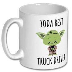 yoda best truck driver coffee mug