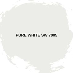 the words pure white svv 7005 on a white background