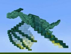 Minecraft Animal Sculpture, Minecraft Small Dragon Statue, Dragon Builds Minecraft, Minecraft Duck Statue, Minecraft Dragon Build Tutorial, Minecraft Statue Design, Minecraft Bird Statue, Dragon Skull Minecraft, Minecraft Monster Build