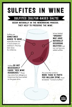 a wine glass with information about the different types of wines in it and what they are labeled